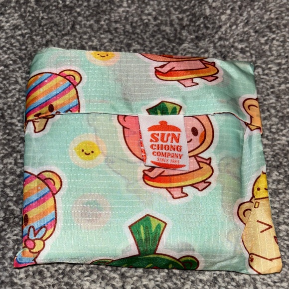 sun chong company Handbags - Sun Chong Company Mint Cartoon Print Foldable Tote
